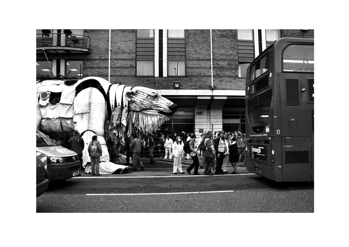 Greenpeace polar bear / Lambeth Road SE1 / September 2013