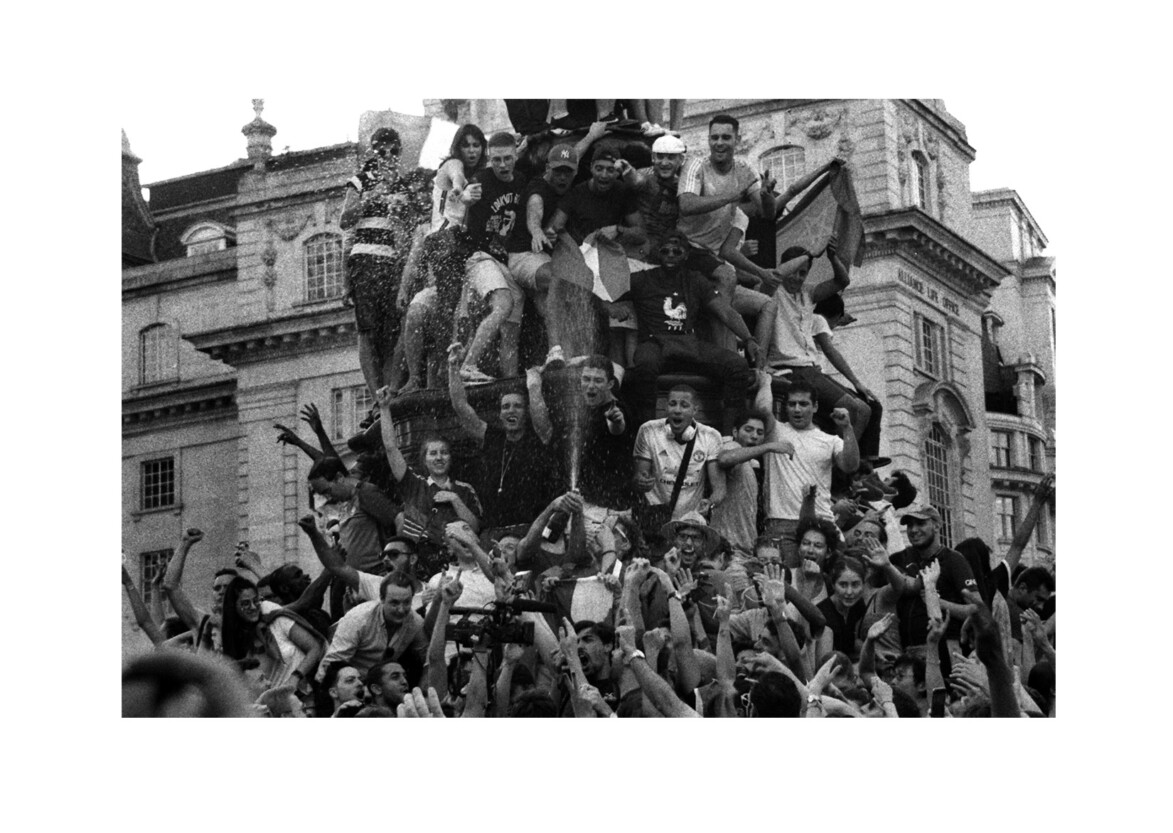 French fans celebrate winning World Cup / Piccadilly Circus W1 / July 2018