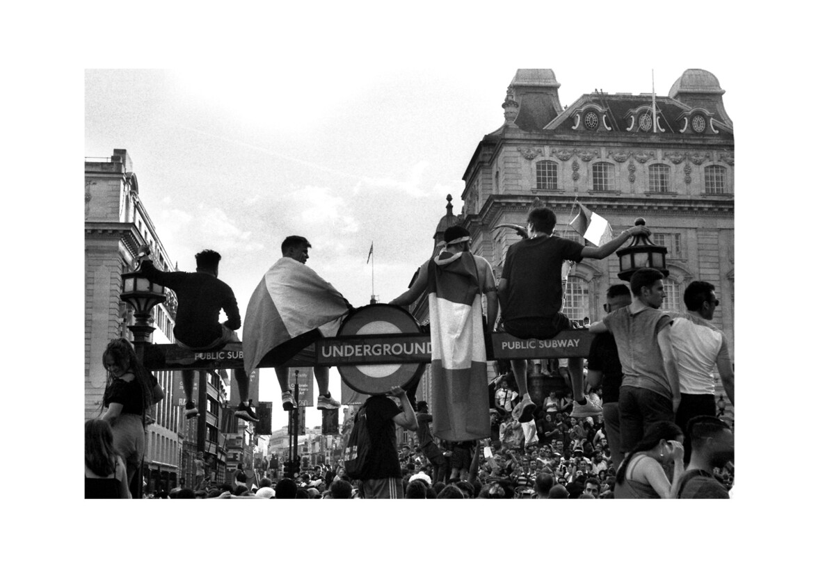 French fans celebrate winning World Cup / Piccadilly Circus W1 / July 2018