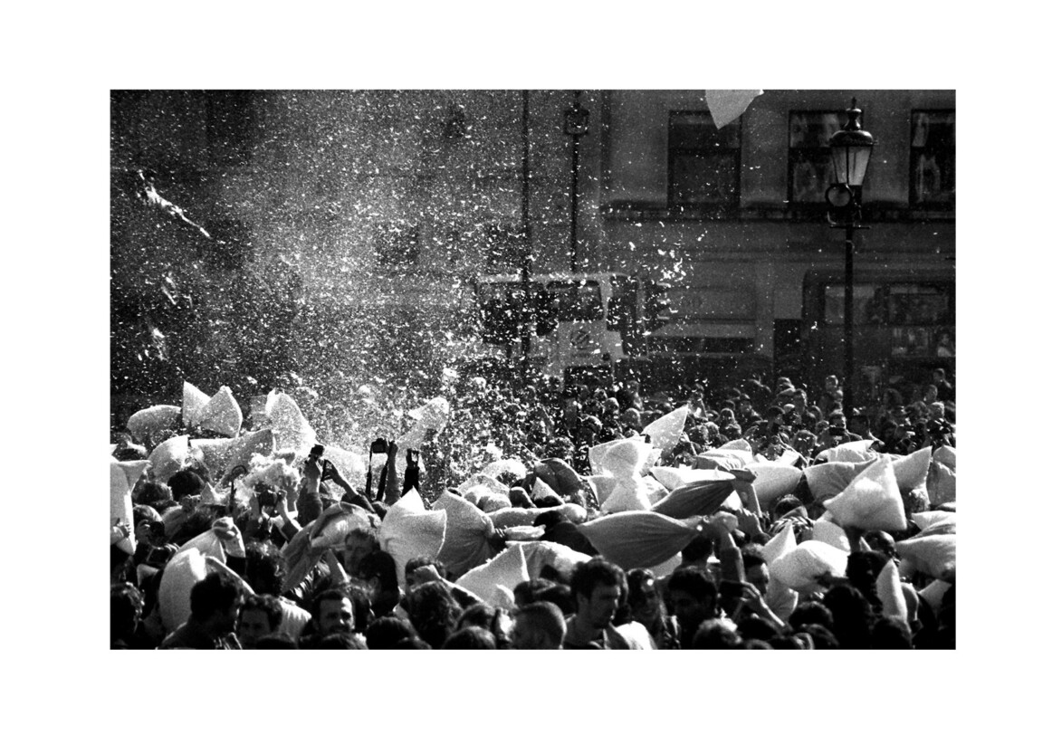 Pillow Fight Club / Trafalgar Square SW1 / April 2013