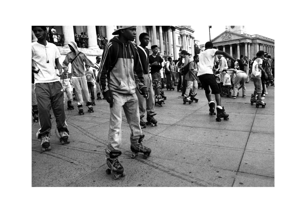 Rollerskaters / Trafalgar Square WC2 / July 2013